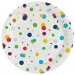 talerzyki papierowe konfetti amscan 18 cm 8 szt
