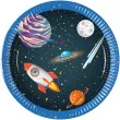 talerzyki papierowe kosmos rocket space procos 20 cm 8 szt