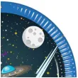 talerzyki papierowe kosmos rocket space procos 20 cm 8 szt