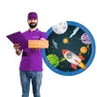 talerzyki papierowe kosmos rocket space procos 23 cm 8 szt