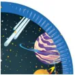 talerzyki papierowe kosmos rocket space procos 23 cm 8 szt
