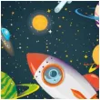 talerzyki papierowe kosmos rocket space procos 23 cm 8 szt