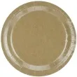 talerzyki papierowe kraft brazowe partydeco 23 cm 6 szt