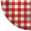 talerzyki papierowe kratka czerwony fsopakowania 23 cm 8 szt