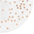 talerzyki papierowe kropki rozowo zlote biale partypal 18 cm 6 szt