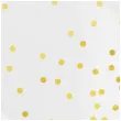 talerzyki papierowe kropki zlote biale partypal 18 cm 6 szt