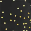 talerzyki papierowe kropki zlote czarne partypal 23 cm 6 szt