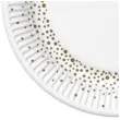talerzyki papierowe kropki zlote maki 23 cm 8 szt