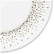 talerzyki papierowe kropki zlote maki 23 cm 8 szt