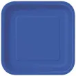 talerzyki papierowe kwadrat classic s granatowe 18 cm 16 szt