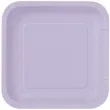 talerzyki papierowe kwadrat classic s lawendowe 18 cm 16 szt