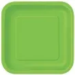 talerzyki papierowe kwadrat classic s zielone jasne 18 cm 16 szt