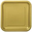 talerzyki papierowe kwadrat xl zlote 23 cm 14 szt