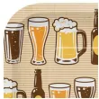 talerzyki papierowe kwadratowe piwo creativeconverting 18 cm 8 szt