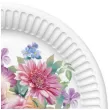 talerzyki papierowe kwiaty bujna aranzacja mix maki 23 cm 8 szt