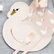 talerzyki papierowe labedz lovely swan partydeco 23 5 cm 6 szt