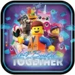 talerzyki papierowe lego movie 2 amscan 23 cm 8 szt