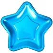 talerzyki papierowe little star blue metaliczny neviti 18 cm 8 szt