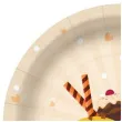 talerzyki papierowe lod w wafelku paw 18 cm 10 szt