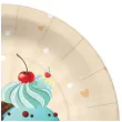 talerzyki papierowe lod w wafelku paw 18 cm 10 szt