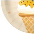 talerzyki papierowe lod w wafelku paw 18 cm 10 szt