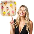 talerzyki papierowe lody w wafelku kwadratowe paw 23 x 23 cm 10 szt