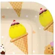 talerzyki papierowe lody w wafelku kwadratowe paw 23 x 23 cm 10 szt