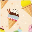 talerzyki papierowe lody w wafelku kwadratowe paw 23 x 23 cm 10 szt