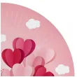 talerzyki papierowe love is in the air rozowy godan 18 cm 6 szt