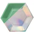 talerzyki papierowe lsniace party mix pastel metalik amscan 8 szt