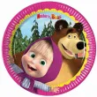 talerzyki papierowe masha and the bear procos 20 cm 8 szt
