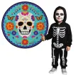 talerzyki papierowe meksykanskie wzory niebieskie amscan 23 cm 8 szt