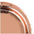 talerzyki papierowe metaliczne rozowe zloto czakos 18 cm 6 szt