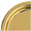 talerzyki papierowe metaliczne zloto czakos 18 cm 6 szt