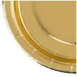 talerzyki papierowe metaliczne zloto czakos 18 cm 6 szt