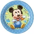 talerzyki papierowe mickey baby procos 20 cm 8 szt