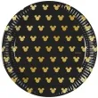 talerzyki papierowe mickey gold procos 20 cm 8 szt