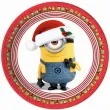 talerzyki papierowe minionki swieta xmas 23 cm 8 szt