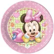 talerzyki papierowe minnie baby procos 20 cm 8 szt