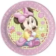 talerzyki papierowe minnie baby procos 23 cm 8 szt