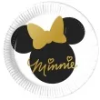 talerzyki papierowe minnie gold procos 20 cm 8 szt