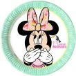 talerzyki papierowe minnie tropical disney procos 20 cm 8 szt