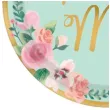 talerzyki papierowe mint to be from miss to mrs amscan 26 7 cm