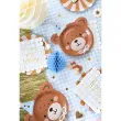 talerzyki papierowe misiek urodziny br zowy partydeco 21 cm 6 szt