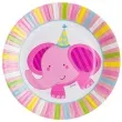 talerzyki papierowe moi przyjaciele rozowe 18 cm 6 szt