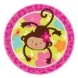 talerzyki papierowe monkey love 23 cm 8 szt