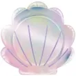 talerzyki papierowe muszelka mermaid shine creative converting 23 cm 8 szt