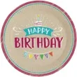talerzyki papierowe my birthday party amscan 23 cm 8 szt