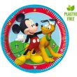 talerzyki papierowe myszka mickey rock the house procos 20 cm 8 szt