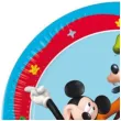 talerzyki papierowe myszka mickey rock the house procos 23 cm 8 szt